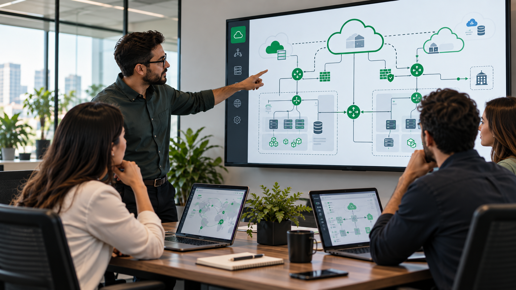 Vista del proyecto Red Empresarial Segura en la Nube